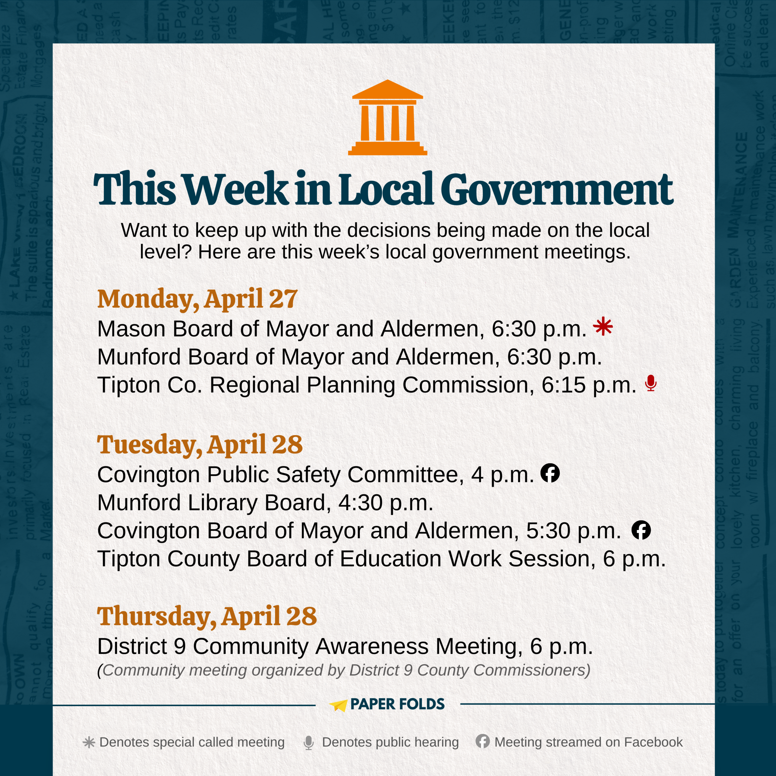 This Week in Local Government: April 27-May 1, 2026