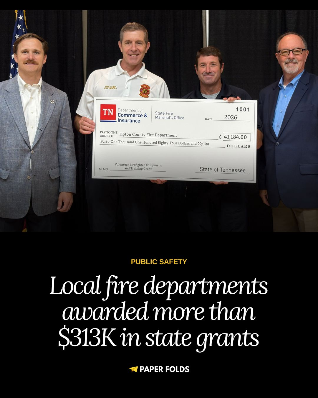 Local fire departments awarded more than $313K in state grants