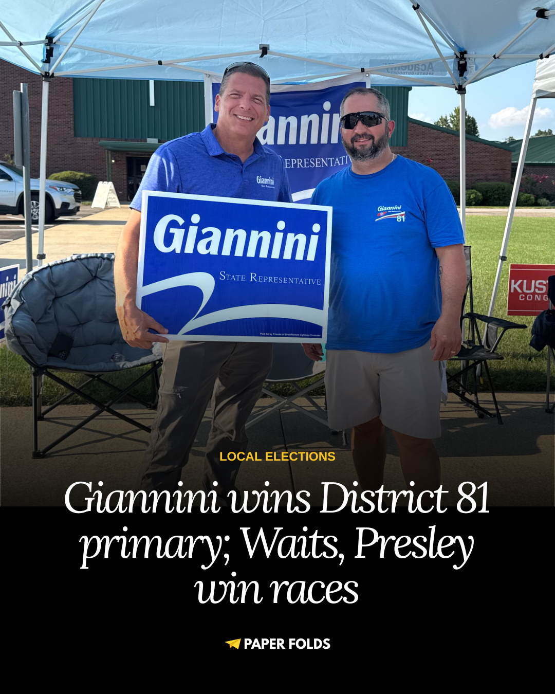 Giannini wins District 81 nomination; Waits, Presley win races