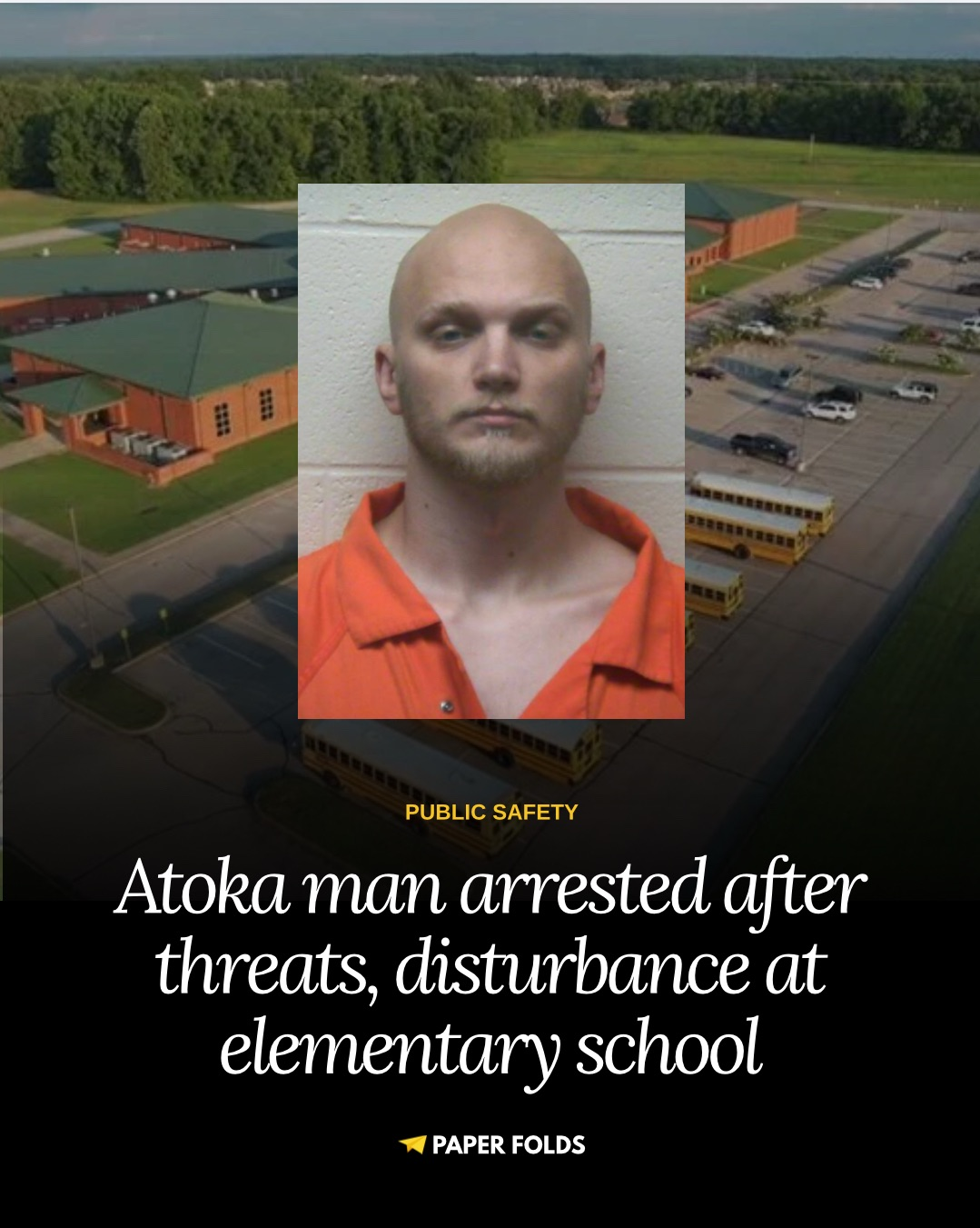 Atoka man arrested after threats, disturbance at elementary school
