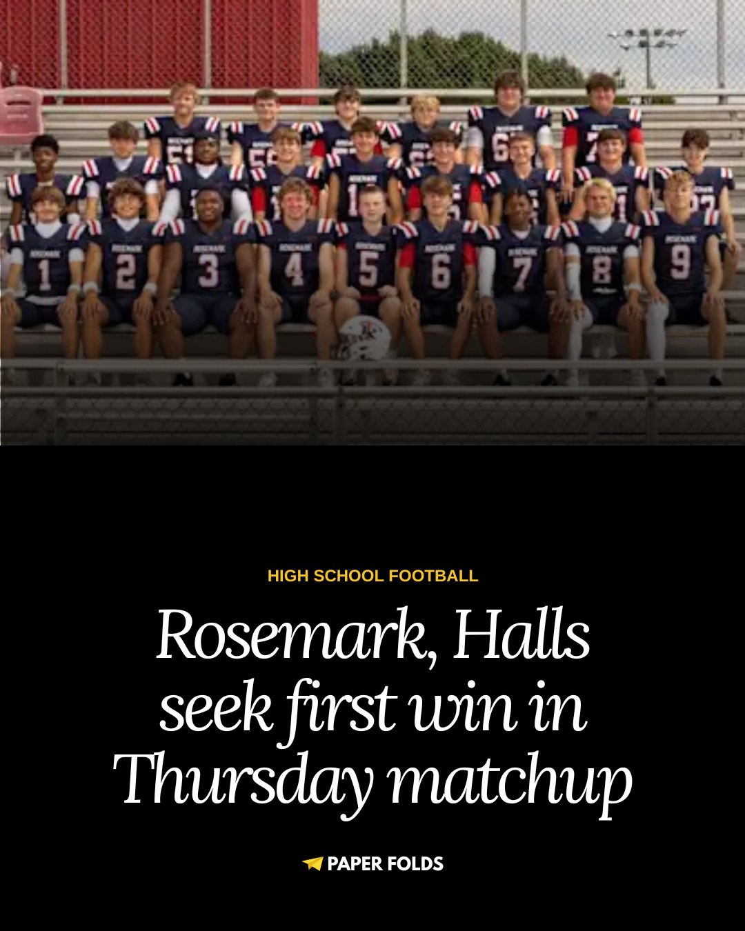 Rosemark, Halls seek first win in Thursday night matchup