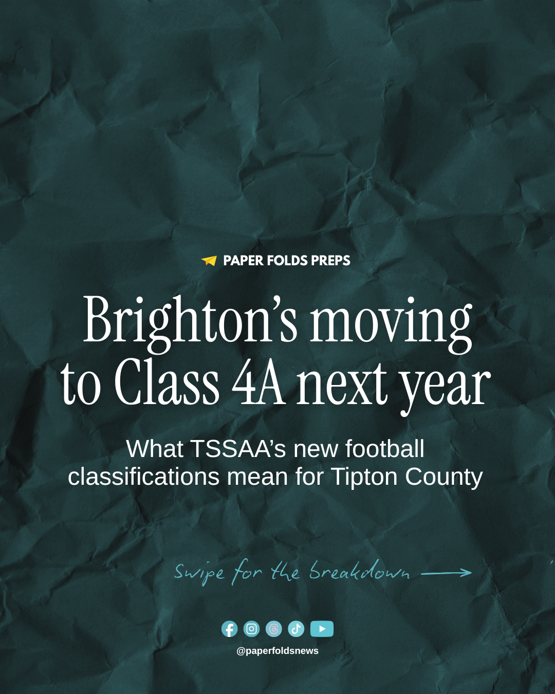 Brighton football moving to Class 4A in 2027