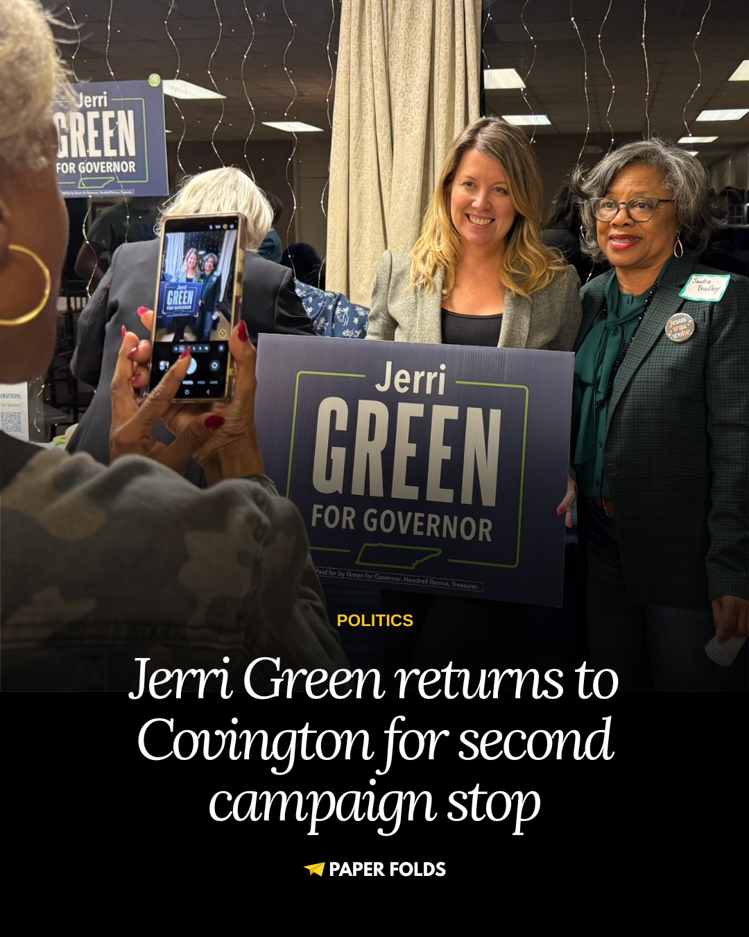 Jerri Green to make second campaign stop in Covington