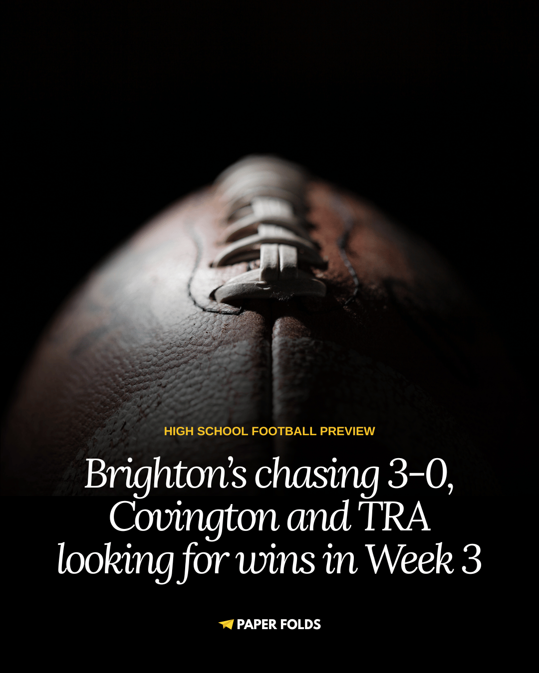 Brighton eyes 3-0 as Covington looks to bounce back in Week 3