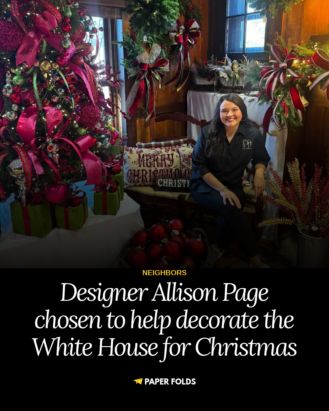 Tipton County designer Allison Page chosen to help decorate White House for Christmas