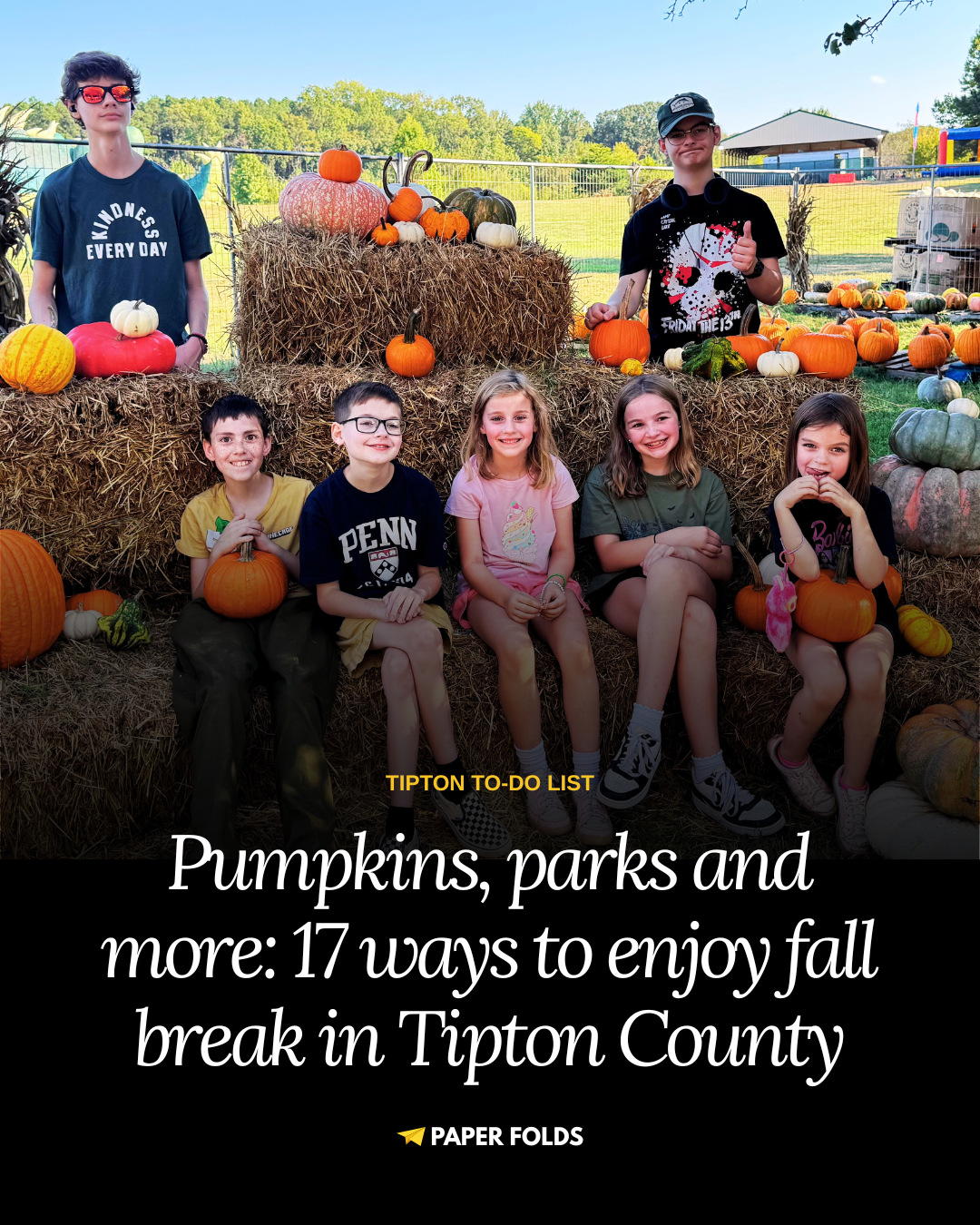 Pumpkins, parks and more: 17 ways to enjoy fall break in Tipton County